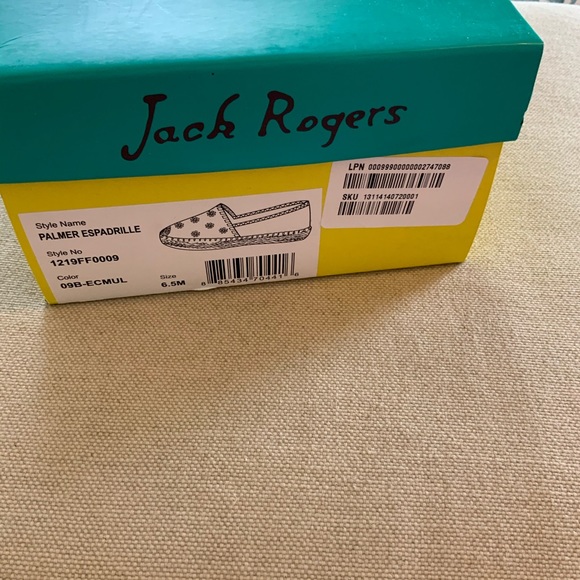 JACK ROGERS Palmer Espadrille SZ 6.5 New In Box - Picture 6 of 6